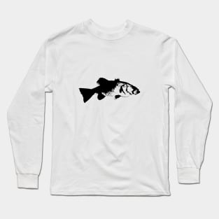 Bass design black Long Sleeve T-Shirt